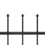 Valla de jardín con puntas de lanza acero negro 11,9x1,2 m by vidaXL, fence panels - Ref: Foro24-277626, Price: 379,25 €, Dis...