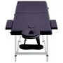 Folding massage table 2 zones purple aluminum by vidaXL, massage tables - Ref: Foro24-110195, Price: 144,95 €, Discount: %