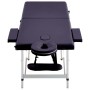 Klappbare Massageliege 2 Zonen lila Aluminium von vidaXL, Massageliegen - Ref: Foro24-110195, Preis: 189,82 €, Rabatt: %
