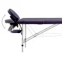 Folding massage table 2 zones purple aluminum by vidaXL, massage tables - Ref: Foro24-110195, Price: 144,95 €, Discount: %