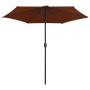 Sombrilla de jardín con palo de aluminio terracota 270x246 cm de vidaXL, Sombrillas - Ref: Foro24-47349, Precio: 73,18 €, Des...