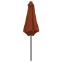 Sombrilla de jardín con palo de aluminio terracota 270x246 cm de vidaXL, Sombrillas - Ref: Foro24-47349, Precio: 73,18 €, Des...