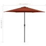 Gartenschirm mit Aluminiumstange in Terrakotta 270x246 cm von vidaXL, Sonnenschirme - Ref: Foro24-47349, Preis: 66,36 €, Raba...