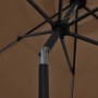 Umbrella with LED lights and a 300 cm gray taupe aluminum pole by vidaXL, Umbrellas - Ref: Foro24-47363, Price: 124,01 €, Dis...
