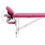 Folding massage table 2 zones pink aluminum by vidaXL, massage tables - Ref: Foro24-110194, Price: 173,65 €, Discount: %