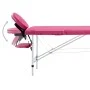 Folding massage table 2 zones pink aluminum by vidaXL, massage tables - Ref: Foro24-110194, Price: 155,35 €, Discount: %