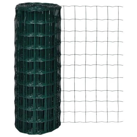 Set de euro valla acero verde 10x1 m de vidaXL, Paneles de vallas - Ref: Foro24-140573, Precio: 39,11 €, Descuento: %