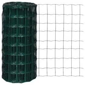 Satz grüner Stahl-Eurozaun 25x0,8 m von vidaXL, Zaunpaneele - Ref: Foro24-140578, Preis: 51,46 €, Rabatt: %