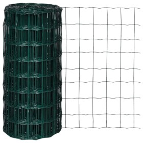 Satz grüner Stahl-Eurozaun 25x0,8 m von vidaXL, Zaunpaneele - Ref: Foro24-140578, Preis: 50,97 €, Rabatt: %