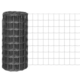 Euro steel fence panel gray 10x0.8 m by vidaXL, fence panels - Ref: Foro24-142508, Price: 33,09 €, Discount: %