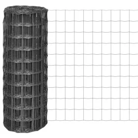 Euro Grau Stahlzaun 25x1 m von vidaXL, Zaunpaneele - Ref: Foro24-142515, Preis: 61,88 €, Rabatt: %