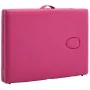 Folding massage table 2 zones pink aluminum by vidaXL, massage tables - Ref: Foro24-110194, Price: 155,35 €, Discount: %