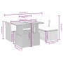 6-piece garden furniture set with gray synthetic rattan cushions by vidaXL, Garden sets - Ref: Foro24-3270808, Price: 361,74 ...