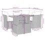 Garden sofa set with 5-piece synthetic rattan gray cushions by vidaXL, Garden sets - Ref: Foro24-3270815, Price: 347,49 €, Di...