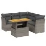 Garden sofa set with 5-piece synthetic rattan gray cushions by vidaXL, Garden sets - Ref: Foro24-3270829, Price: 395,03 €, Di...