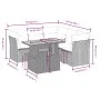 Garden sofa set with 5-piece synthetic rattan gray cushions by vidaXL, Garden sets - Ref: Foro24-3270829, Price: 395,03 €, Di...