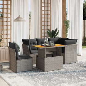 Set Gartensofas mit Kissen 5 Stück synthetisches Rattangrau von vidaXL, Gartensets - Ref: Foro24-3270836, Preis: 390,42 €, Ra...