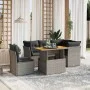 Set Gartensofas mit Kissen 5 Stück synthetisches Rattangrau von vidaXL, Gartensets - Ref: Foro24-3270836, Preis: 395,03 €, Ra...