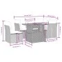Set Gartensofas mit Kissen 5 Stück synthetisches Rattangrau von vidaXL, Gartensets - Ref: Foro24-3270836, Preis: 395,03 €, Ra...