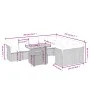 Garden sofa set 10 pieces with gray synthetic rattan cushions by vidaXL, Garden sets - Ref: Foro24-3271011, Price: 614,63 €, ...