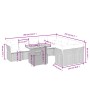 Set mit 10 Gartensofas mit Kissen synthetisches Rattangrau von vidaXL, Gartensets - Ref: Foro24-3271011, Preis: 609,09 €, Rab...