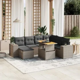 Garden sofa set 8 pieces and gray synthetic rattan cushions by vidaXL, Garden sets - Ref: Foro24-3272754, Price: 526,34 €, Di...