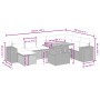 9-teiliges Gartenmöbel-Set und Kissen synthetisches Rattangrau von vidaXL, Gartensets - Ref: Foro24-3272775, Preis: 574,77 €,...