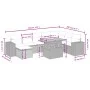 Garden furniture set 9 pieces and gray synthetic rattan cushions by vidaXL, Garden sets - Ref: Foro24-3272775, Price: 582,97 ...