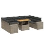 Set mit 10 Gartensofas mit Kissen synthetisches Rattangrau von vidaXL, Gartensets - Ref: Foro24-3272782, Preis: 638,64 €, Rab...