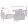 Garden sofa set with 5-piece synthetic rattan gray cushions by vidaXL, Garden sets - Ref: Foro24-3272957, Price: 327,23 €, Di...