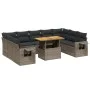Set mit 10 Gartensofas mit Kissen synthetisches Rattangrau von vidaXL, Gartensets - Ref: Foro24-3271900, Preis: 627,28 €, Rab...