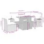 6-piece garden furniture set with gray synthetic rattan cushions by vidaXL, Garden sets - Ref: Foro24-3271760, Price: 411,02 ...