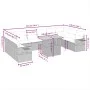 Set mit 11 Gartensofas und Kissen synthetisches Rattangrau von vidaXL, Gartensets - Ref: Foro24-3271928, Preis: 685,48 €, Rab...