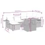 7-piece garden sofa set with gray PE rattan cushions by vidaXL, Garden sets - Ref: Foro24-3271858, Price: 450,86 €, Discount: %