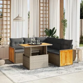 Set Gartensofas mit Kissen 6 Stück synthetisches Rattan beige von vidaXL, Gartensets - Ref: Foro24-3273958, Preis: 419,52 €, ...