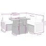 Garden sofa set with 6-piece synthetic rattan beige cushions by vidaXL, Garden sets - Ref: Foro24-3273958, Price: 419,52 €, D...