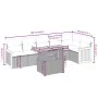 7-piece garden sofa set with gray PE rattan cushions by vidaXL, Garden sets - Ref: Foro24-3273972, Price: 469,33 €, Discount: %