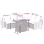7-piece garden sofa set with gray PE rattan cushions by vidaXL, Garden sets - Ref: Foro24-3273979, Price: 469,33 €, Discount: %