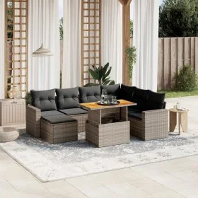 Set mit 8 Gartensofas und Kissen synthetisches Rattangrau von vidaXL, Gartensets - Ref: Foro24-3275608, Preis: 509,68 €, Raba...
