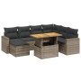 Set mit 8 Gartensofas und Kissen synthetisches Rattangrau von vidaXL, Gartensets - Ref: Foro24-3275608, Preis: 500,40 €, Raba...