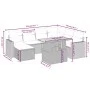 Garden sofa set 8 pieces and gray synthetic rattan cushions by vidaXL, Garden sets - Ref: Foro24-3275608, Price: 509,68 €, Di...