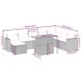 Set de muebles de jardín 9 pzas y cojines ratán sintético gris de vidaXL, Conjuntos de jardín - Ref: Foro24-3275629, Precio: ...