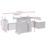 Gartenmöbel-Set, 6-teilig, mit grauen Polstern aus synthetischem Rattan. von vidaXL, Gartensets - Ref: Foro24-3275587, Preis:...