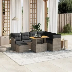 Garden sofa set 8 pieces and gray synthetic rattan cushions by vidaXL, Garden sets - Ref: Foro24-3275496, Price: 494,83 €, Di...