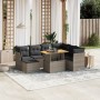 Set de sofás de jardín 8 pzas y cojines ratán sintético gris de vidaXL, Conjuntos de jardín - Ref: Foro24-3275496, Precio: 49...