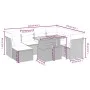 Set de sofás de jardín 8 pzas y cojines ratán sintético gris de vidaXL, Conjuntos de jardín - Ref: Foro24-3275496, Precio: 49...