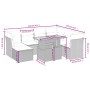Set mit 8 Gartensofas und Kissen synthetisches Rattangrau von vidaXL, Gartensets - Ref: Foro24-3275496, Preis: 495,68 €, Raba...