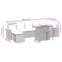8-teiliges Gartensofa-Set und graue synthetische Rattankissen von vidaXL, Gartensets - Ref: Foro24-3273629, Preis: 508,22 €, ...