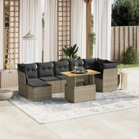 8-piece garden sofa set and gray synthetic rattan cushions by vidaXL, Garden sets - Ref: Foro24-3275489, Price: 494,83 €, Dis...