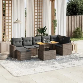 8-piece garden sofa set and gray synthetic rattan cushions by vidaXL, Garden sets - Ref: Foro24-3275601, Price: 509,68 €, Dis...